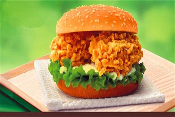 麦德莱炸鸡汉堡